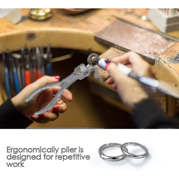 Smykketang for armbånd, smykker reparasjonsverktøy forming Spring bøying Nylon kjever ringtang