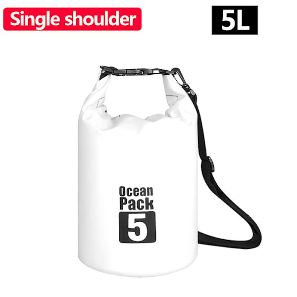 5L-30LPVC Mesh Vattentät Väska Utomhus Dykning Kompressionsförvaring Vattentät Väska Torr Väska För Man Kvinnor Simning Rafting Kajak C1 Single shoulder