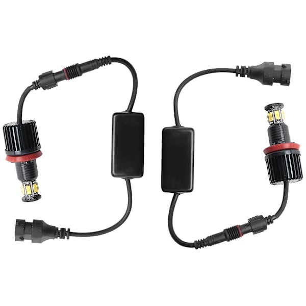 1 Par 120w 12led Bil Angel Eye Markør Frontlykter For E82 E90 E92 E60 E61 E63 E89 X6 H8