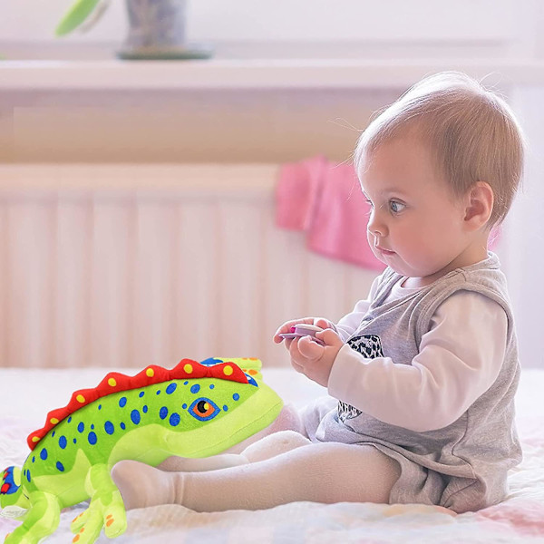 Realisttisk Ödla Plyschdjur, Mjuk Ödla Plyschleksak Med Fläckar, Färgglad Gecko Plyschdjur, Hållbar Gecko Plysch Reptil Leksak, Gosig Present För
