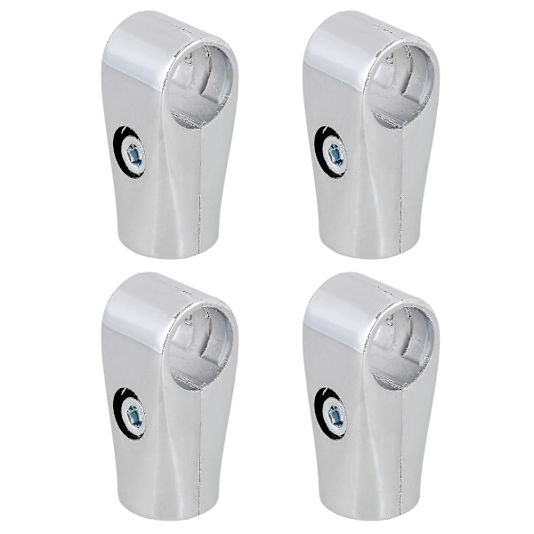 4 stk. Metal Tørrestativ Rørfittings To-vejs Connector 25mm Indre Diameter