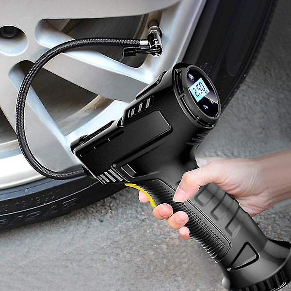 120w Elektrisk Luftpumpe til Bil Dæk Oppustelig Pumpe Bærbar Genopladelig Luftkompressor Digital Auto Dækpumpe Udstyr