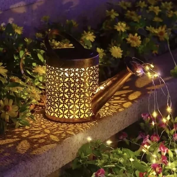 Lyhty kastelukannu LED-valolla - Puutarhavalaistus