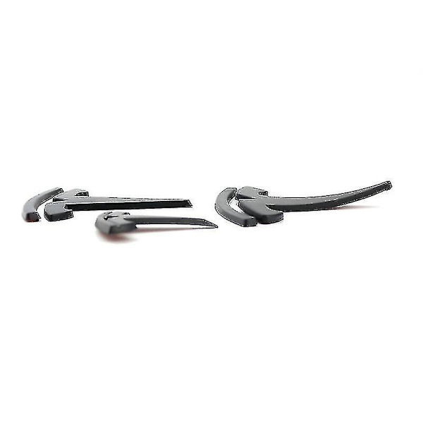 Tesla Model Y 3x mattsvart T-logotyp Hood Trunk Rattmärke