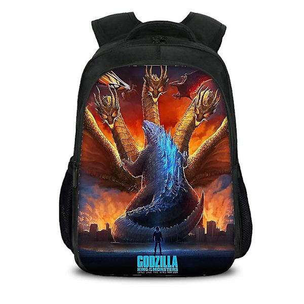 Godzilla Dinosaur Monster Skolebagg Skulder Datamaskin Ryggsekk Stor Kapasitet style6