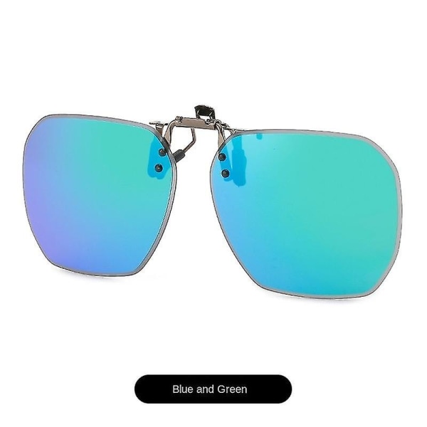 Polariserte solbriller Clip Motetrend Street Snap Solbriller Kjøring Night Vision Siamesiske briller