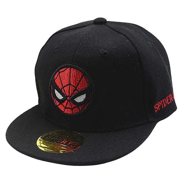 Spiderman Snapback Baseballcaps for barn - Unisex - Justerbar superheltcaps Black