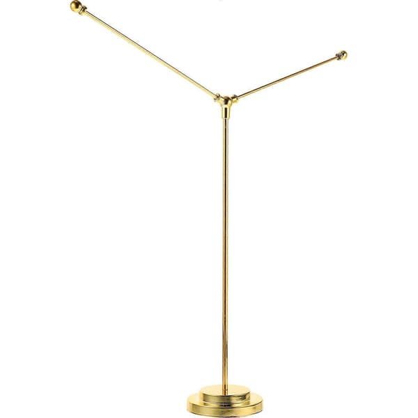 Indoor Table Flag Holder Flagpole With Base For Historical Events In Gold 1-pack