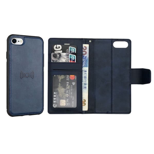 iPhone SE 2022 - Dual Function Wallet Case Brun