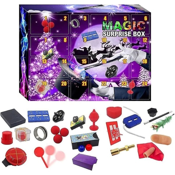 2024 Magic Props Christmas Advent Calendar For Kids - Cool Boy Advent Calendars With 24 Kids Surprise Magic Tricks For Christmas Countdown Gift
