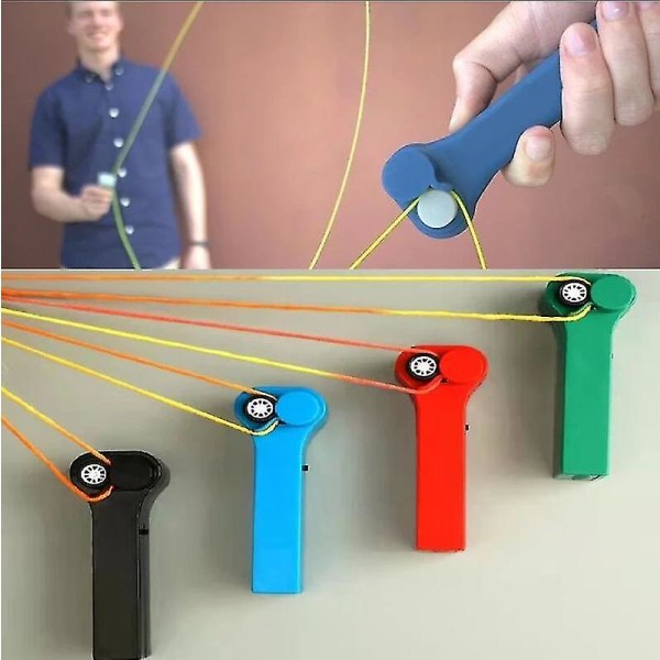 Zipstring Rope Propell Launcher Morsom Elektrisk String Controller Toy Red