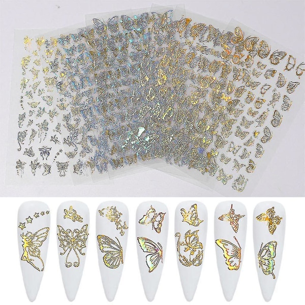 8 ark epoksyharpiksformfyller Uv-fyll for sommerfuglklistremerker Gjør-det-selv-håndverk Lage fyllmerker Gjør-det-selv-kunsthåndverksdekorasjoner