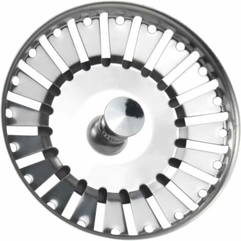 (Diameter: 84 mm) Kjøkkenvasktilbehør - Avløpsplugg i rustfritt stål