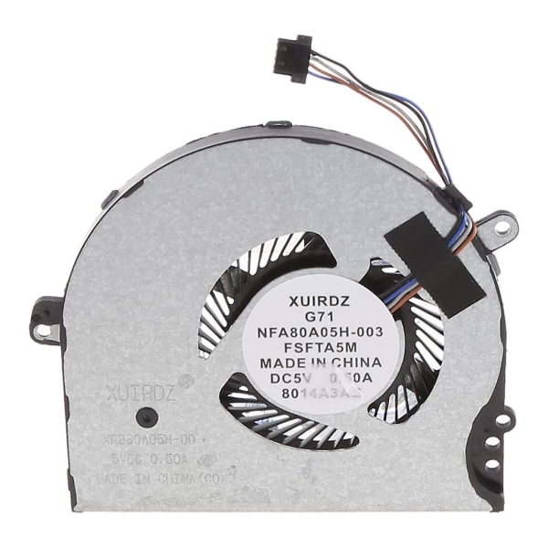 Udskiftet Metal Laptop CPU-blæser til HP Pavilion 15-cc 15-cc708tx 15-cc715tx 15-cc710tx Tpn-q191 CPU-køler 927918-001