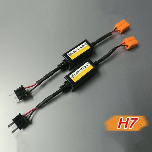 1 kpl H7 Led Canbus Dekooderi Auton Ajovaloihin Virheetön Vastus Maastoauton Sumuvaloihin color3
