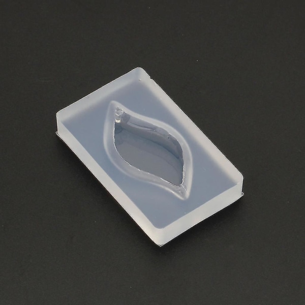 Bladanheng gjør-det-selv silikonform harpikshylster Håndverksverktøy for å lage smykker