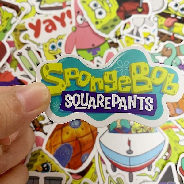 50 kpl Piirrettyjä Sienen Tarroja Spongebob Tarroja Teini-ikäisille Lapsille Aikuisten Vedenkestäviä Tarroja Kannettaville Tietokoneille Vedenpulloille Pyörille Matkatavaralle Rullalaudoille Puskuriin