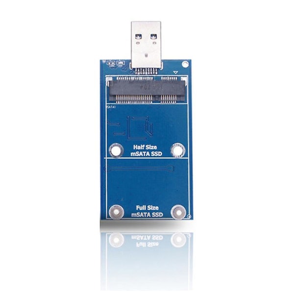 Msata til USB 3.0 harddisk-etui Msata USB-adapter Ekstern solid state disk-adapter Støtter 30x30