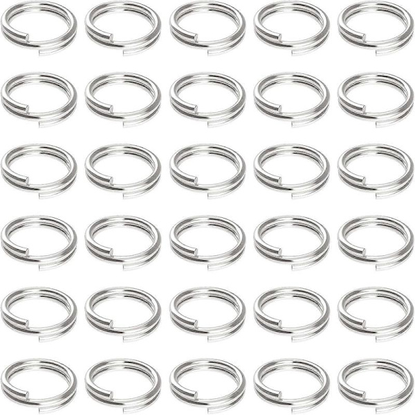 100-pack 10 mm Mini Split Ringar Smyckeskopplingar