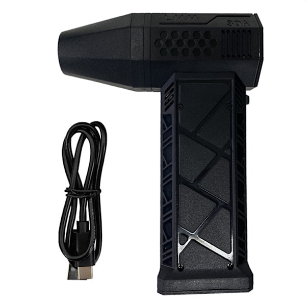 Air Blaster 2.0, Hydrayne Sladdlös Mini Elektrisk Luftdammare - 3 Växlar Justerbar, 130000 RPM Kraftfull Fläkt med Lampa