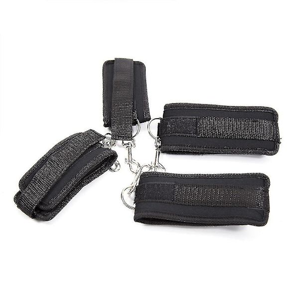 Mjuka lädermanschetter Set Justerbara remmar Kit för hand-handled-ankel