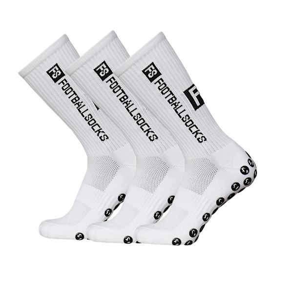 3 Pak Sports Strømper Kompressionsstrømper Atletiske Strømper Anti-slip Hurtigtørrende Fodboldstrømper Til Fodbold Basketball Hockey Løbetur Cykling