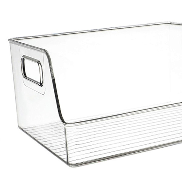 Gennemsigtig skuffeboks Sæber Håndklæder Dåser Vitrineskab Køleskab Organizer Boks Opbevaringsboks til Badeværelse Hjemmeskabe Bordplader 21.5cmx21.5cmx13.5cm