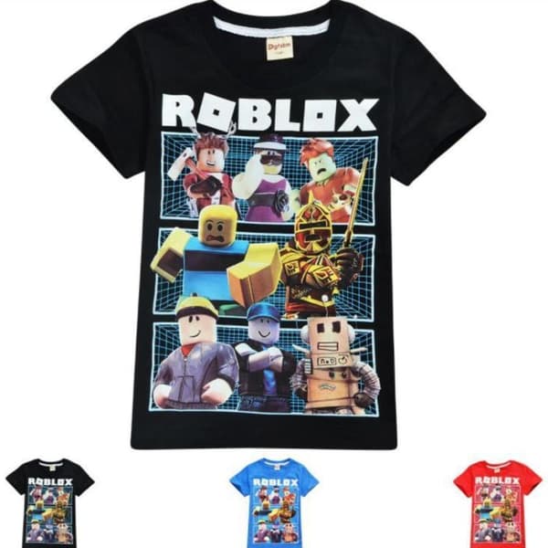 Roblox T-SHIRT Børn - Sort Black Black Svart 140