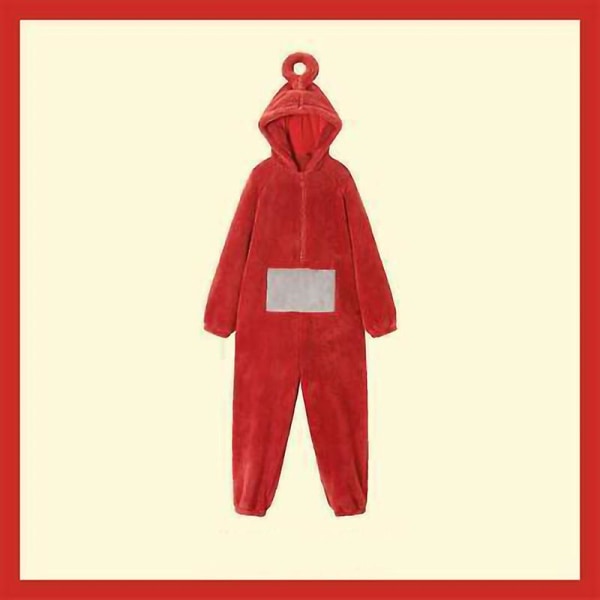 Unisex Teletubbies Kostymer Disi Onesies Lala Cosplay Pyjamas Vuxen Pyjamas Djursovkläder Jumpsuit Red L
