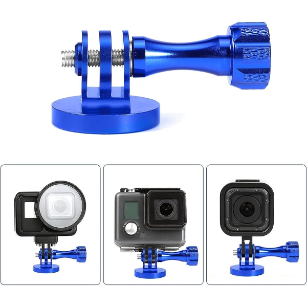 Stativ-sovitin alumiinia, kierrekiinnityssovitin Fr Action-kameras Blau