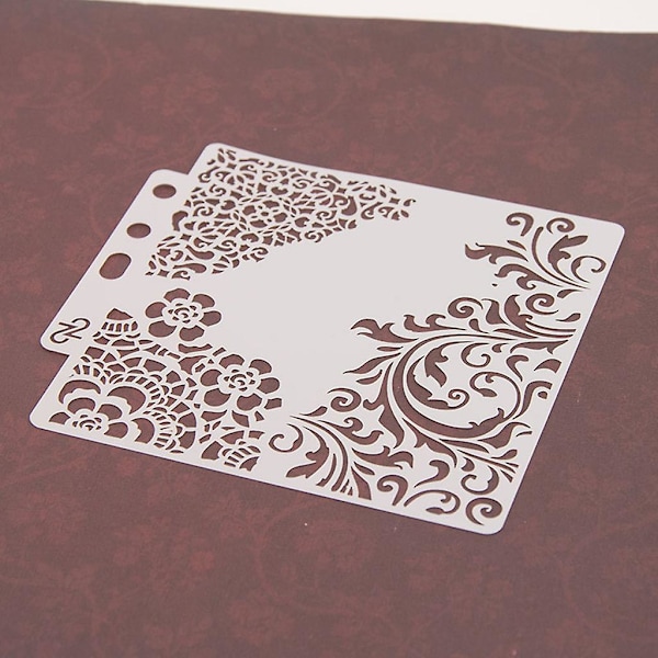 Blomma stenciler mall målning Scrapbooking prägling stämpling album kort diy