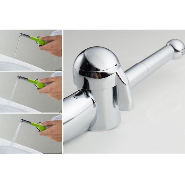 Ergonomisk håndholdt bidet for toalett med trykkontroll og vannspray