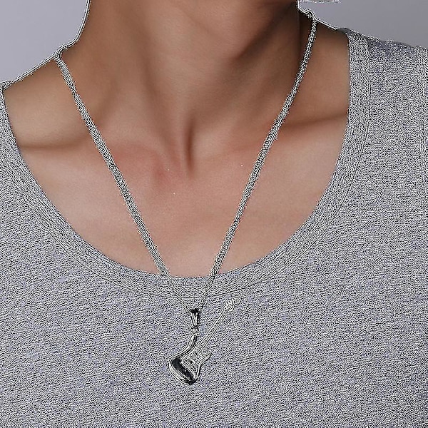 Halsband för män, musikaliskt smycke, rostfritt stål, rock, hiphop, elgitarr, bas, hänge, unisex smycke, kolye, 24 tum