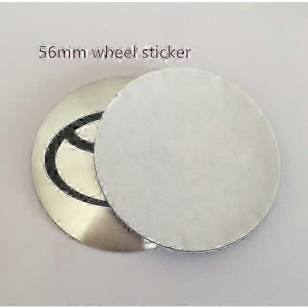 Nye 4 stk. 56 mm 60 mm 65 mm til Toyota bil hjulnav centerkapsel badge dæksler emblem mærkat styling Acc Black 56mm
