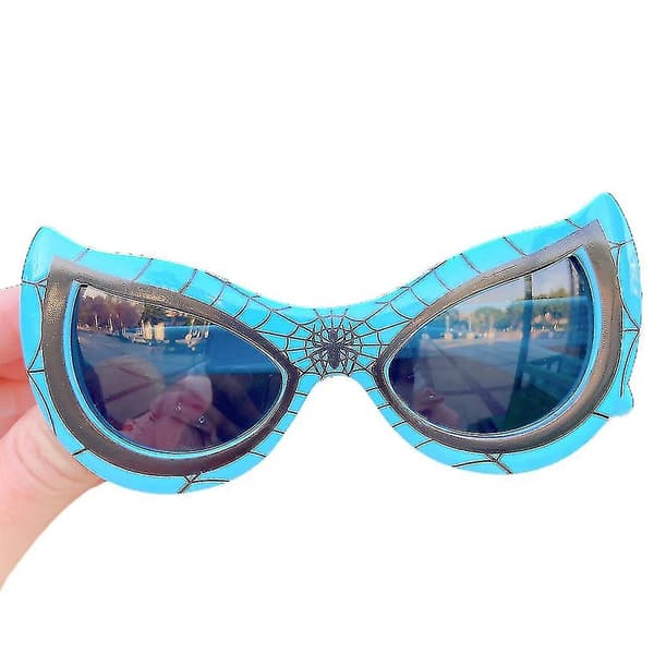 Børne Spiderman Solbriller Sol UV Beskyttelse Til Ferie Marvel Spider Man Light Blue Grey Lenses