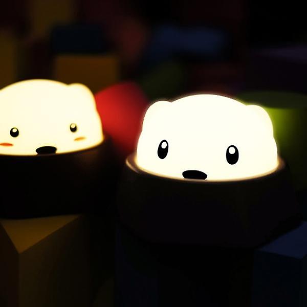 Creative Cute Diglett Lampe Touch Sensor Tap Control Genopladeligt LED-natlys til babyværelse Male