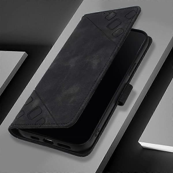 Preget PU-deksel for Infinix Zero 30 5G Black