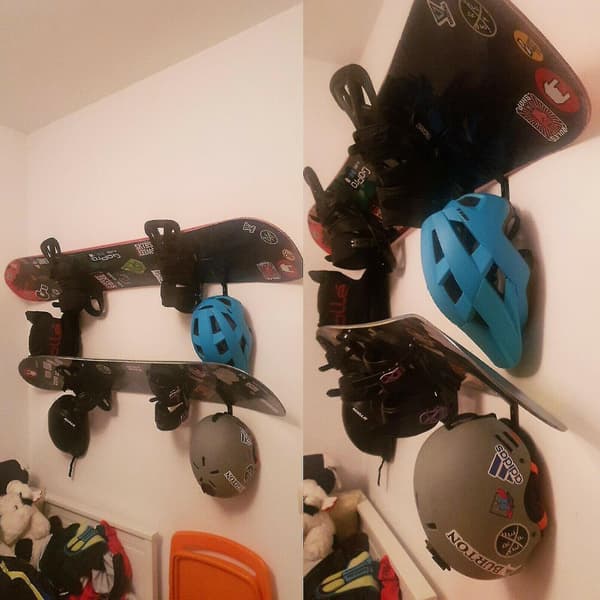 4x Snowboard Oppbevaringsstativ