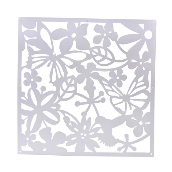 4x Fjäril Blomma Hängande Skärm Rumsavdelare Partition Väggdekor Vit
