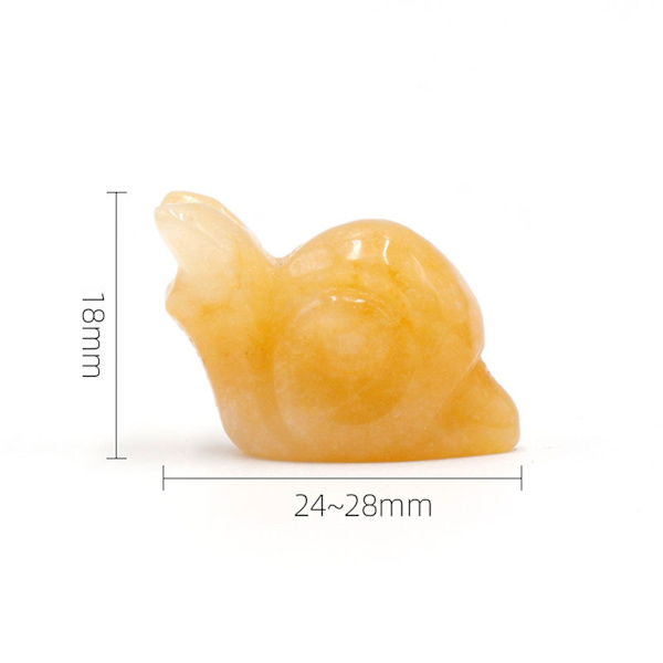 Sneglefigurer i imiteret krystalagatsten, miniature udskåret dyremodel, landskabsornament, sneglestatue, kunsthåndværksdekoration til soveværelse, stue G