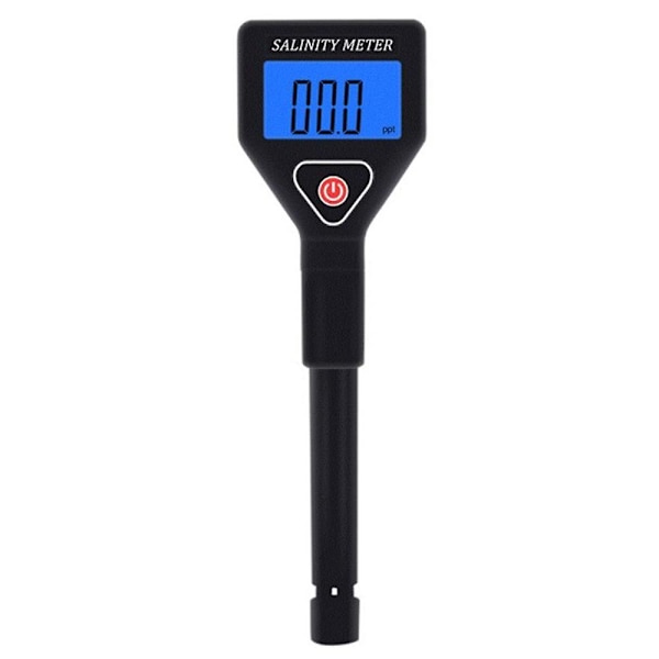 Bärbar salthaltsmätare Salinometer Halometer Saltmätare Saltvattenmat Salthaltstestare Salt C Black