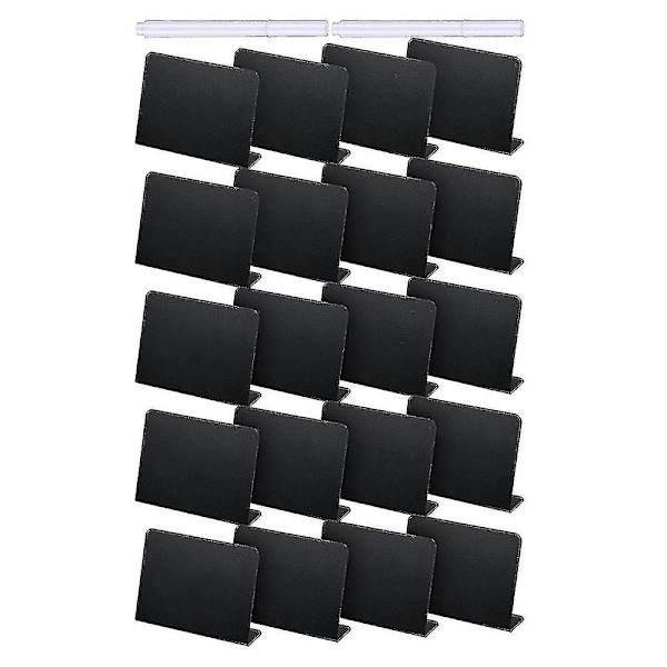 20 stk. 4 x 3 tommer mini tavle bordskilt tavle buffet tags fødevareetiket til fest bord-ykc