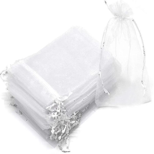 2023-100 stk Bunch Protection Bag Druefrukt Organza Bag med snøring gir total beskyttelse