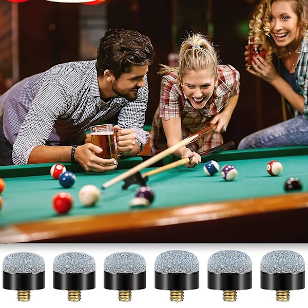 30 stk. 12 mm/13 mm Billardkø-spids skrues på spidser Ferrule udskiftning Billard Po