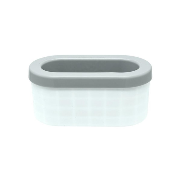 Isbitform Fleksibel silikonisbakke Enkel betjening Hurtigfrysing isbøtte for hjemmekjøkken Grey