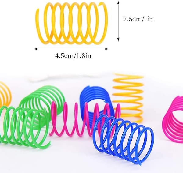Kattfjäderleksak (60-pack), Kattleksaker Plastspiraler