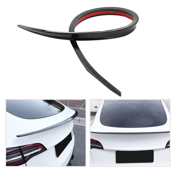 1,2m Universal Takspoiler Gloss Black Bakspoiler Bakluke Spoiler For