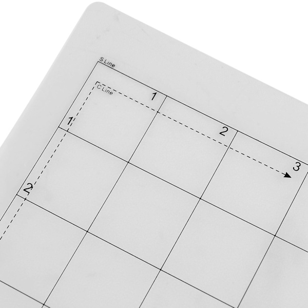 6 stk erstatningsskjærematte selvklebende matte med målegitter 8 x 12 tommer