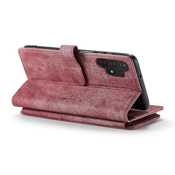 Til Samsung Galaxy A13 4G/A13 5G/A04S/A04/M13 5G CaseMe C30 Multifunktionelt Telefon Læder Etui Red