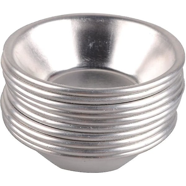 10 st Äggformar Formar Plåtformar Aluminium Paj Cupcake Kakform